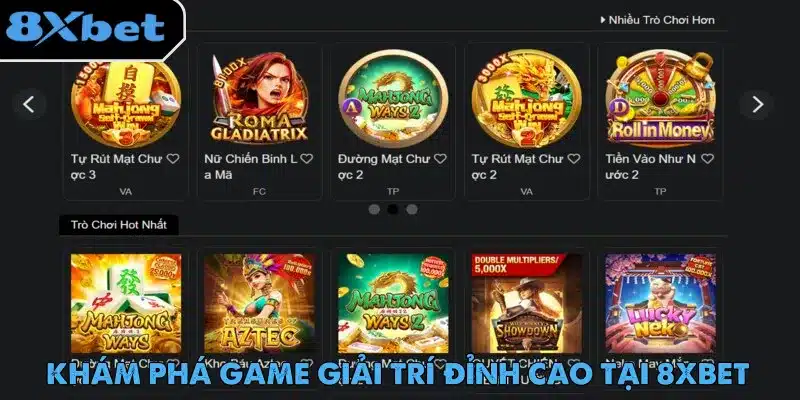 8xbet hội tụ đầy đủ các thể loại cá cược được yêu thích nhất hiện nay